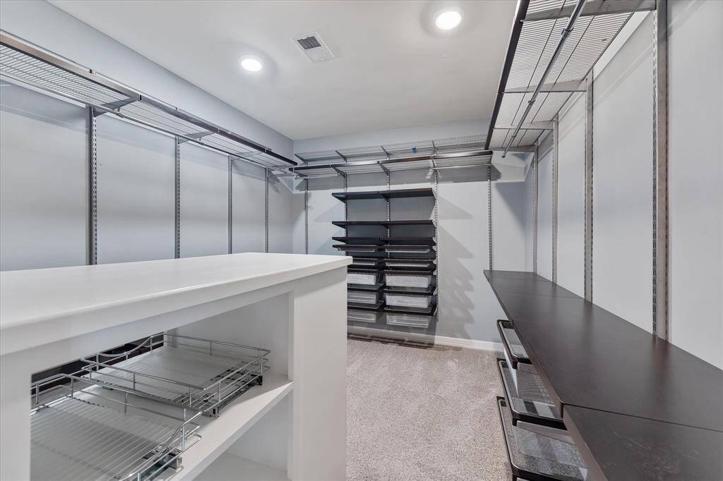 Custom primary closet