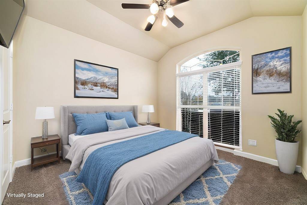Virtually staged secondary bedroom 3