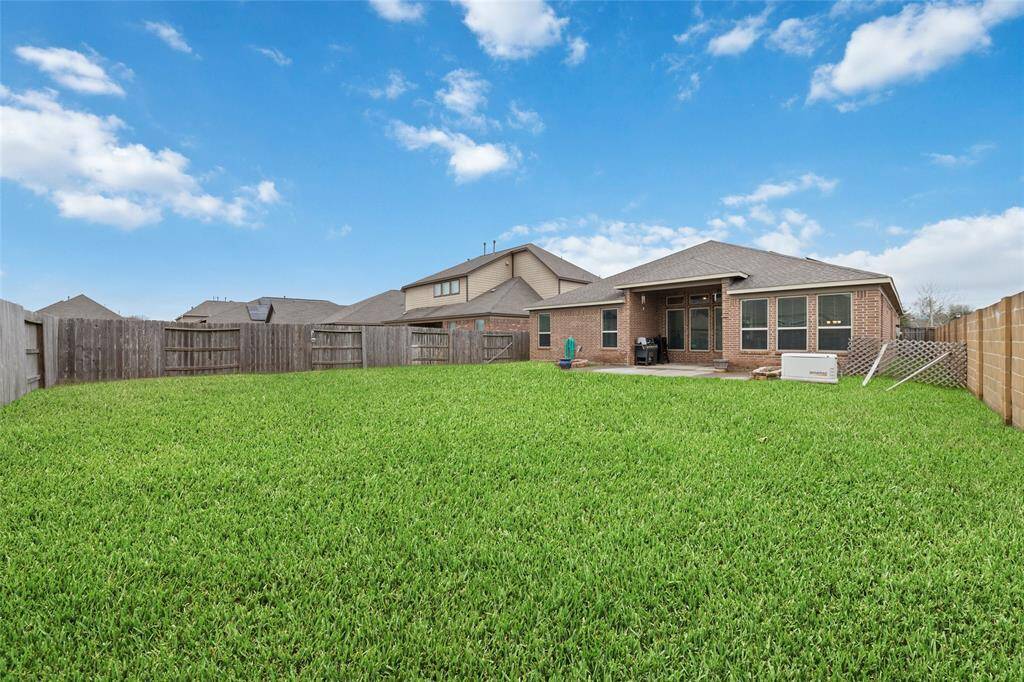 Oversized backyard
