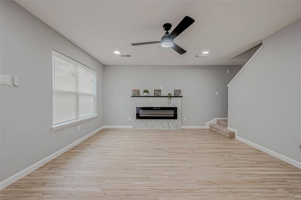 Fireplace and Living Area