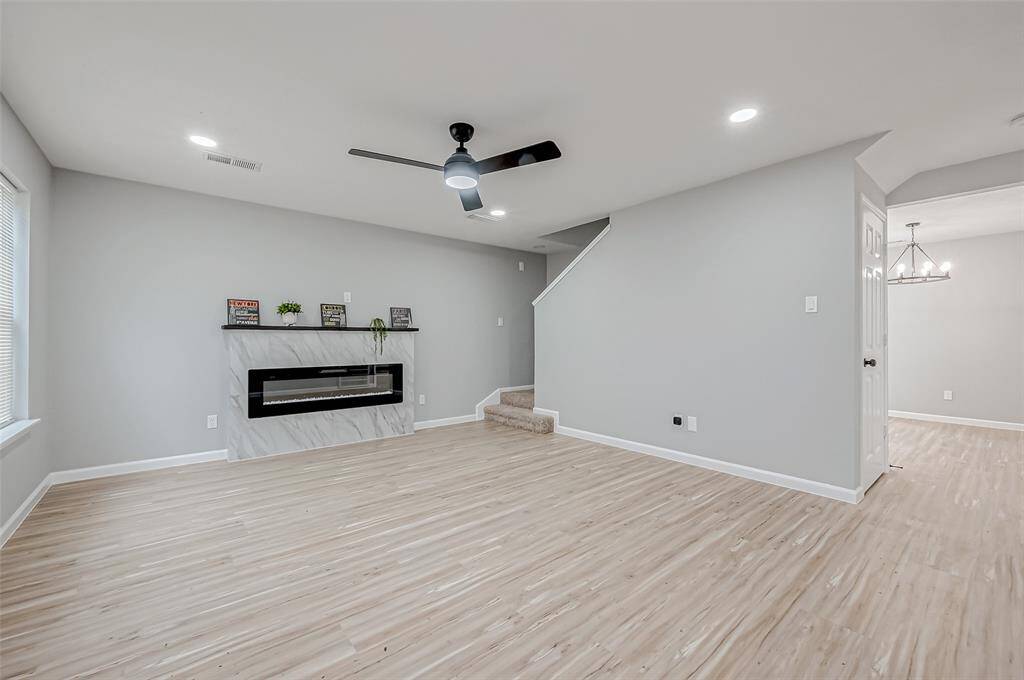 Brand New Electric Fireplace in the Living Area