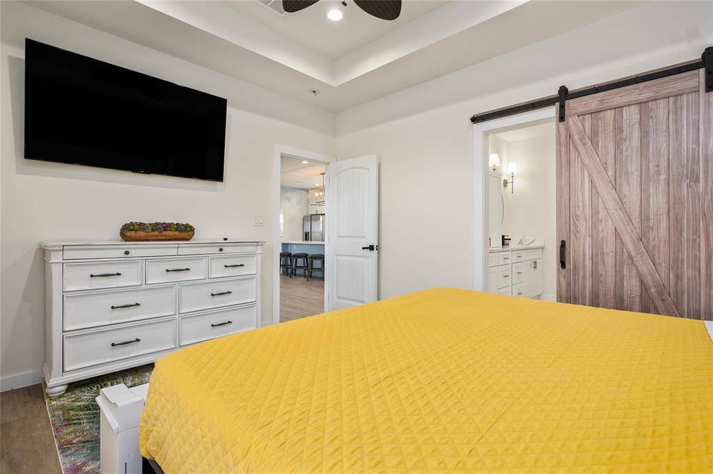 Property conveys fully furnished and is equipped with TVs in every bedroom.
