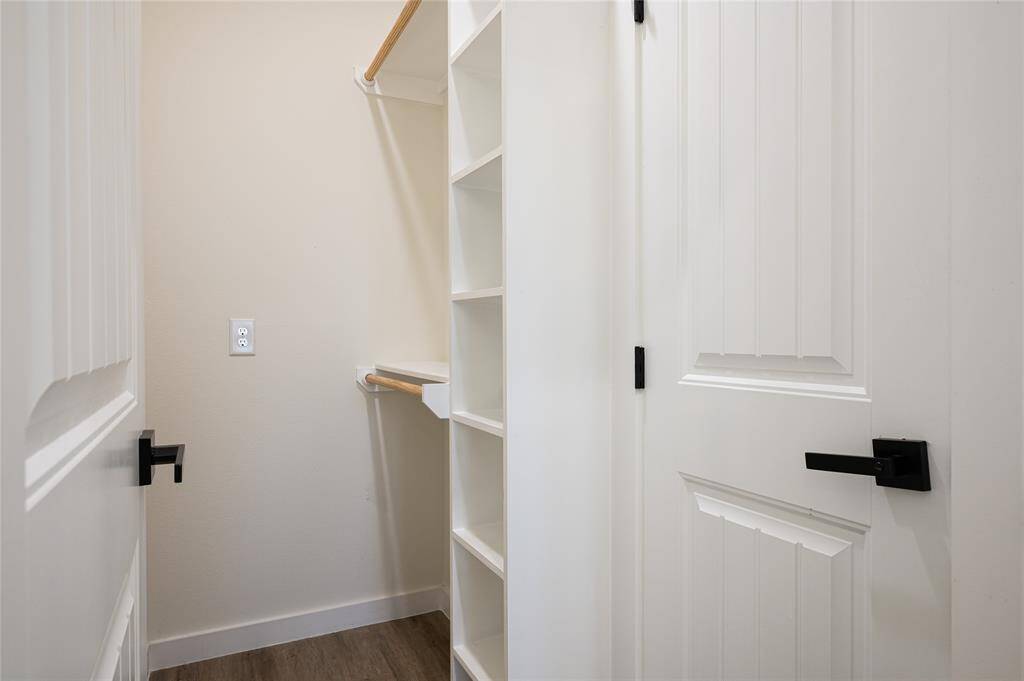 The primary closet has a second closet within that can be used as an owner's closet.