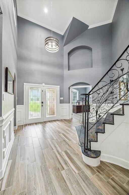 Stunning Stairs with High Ceilings