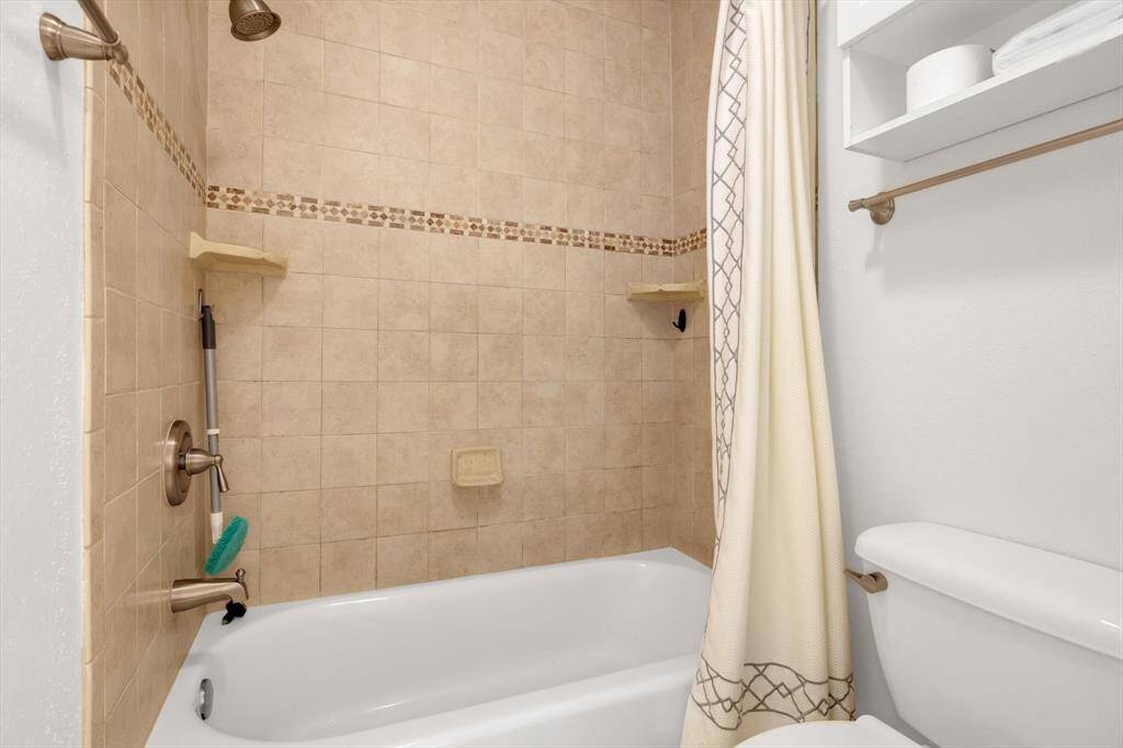 New tile, fixtures, sinks and toilets.