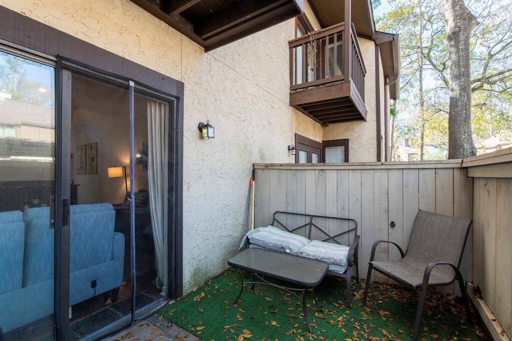 Primary bath has been updated and stackable washer and dryer stays with the home.