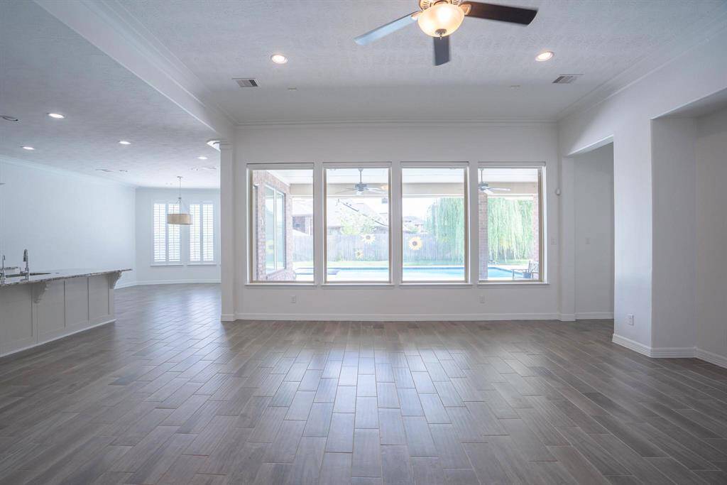 Living room with lots of natural light