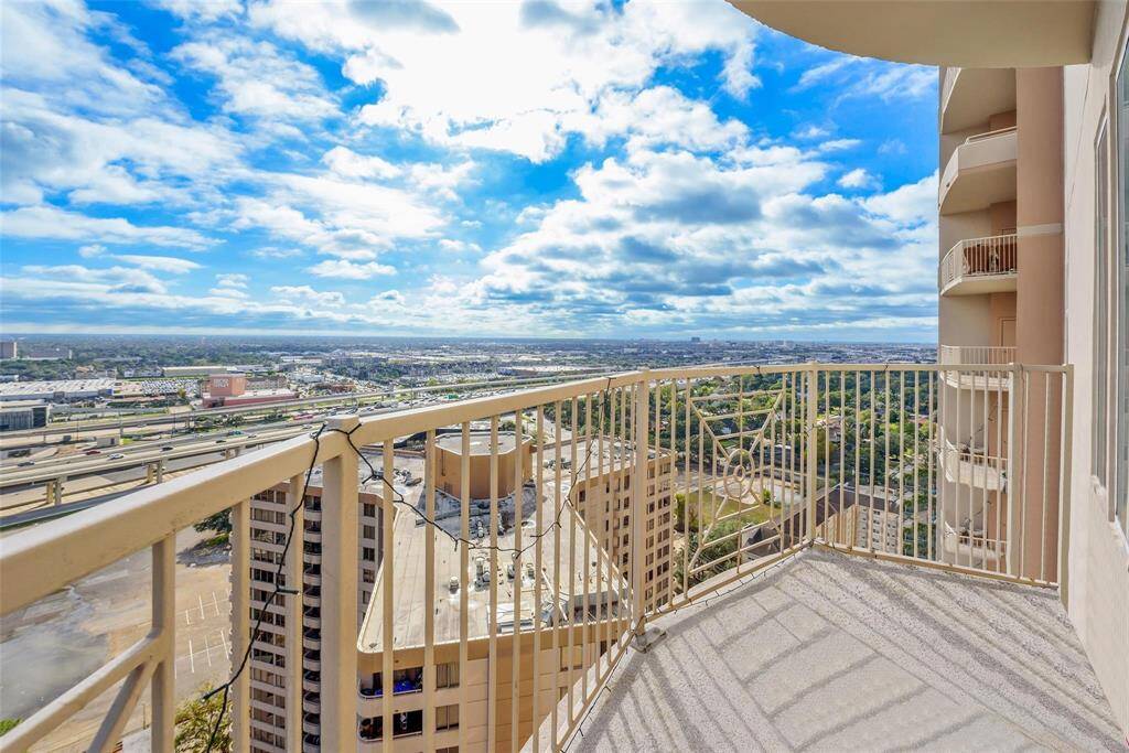 Enjoy city-wide views from the balcony with a glass of wine or your morning coffee.