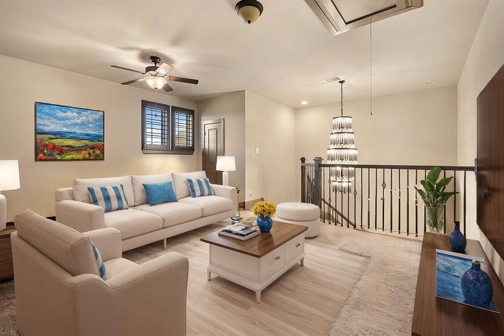 The downstairs guest suite offers a private and comfortable retreat, complete with its own ensuite bathroom for added convenience.