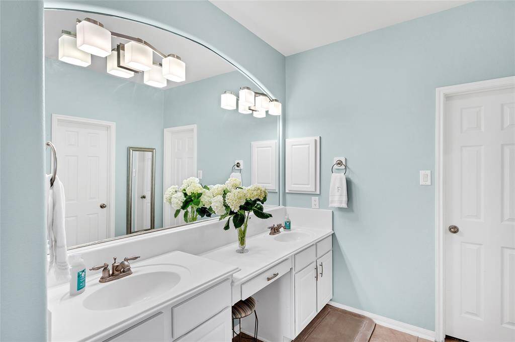 Double Sinks and Vanity Area