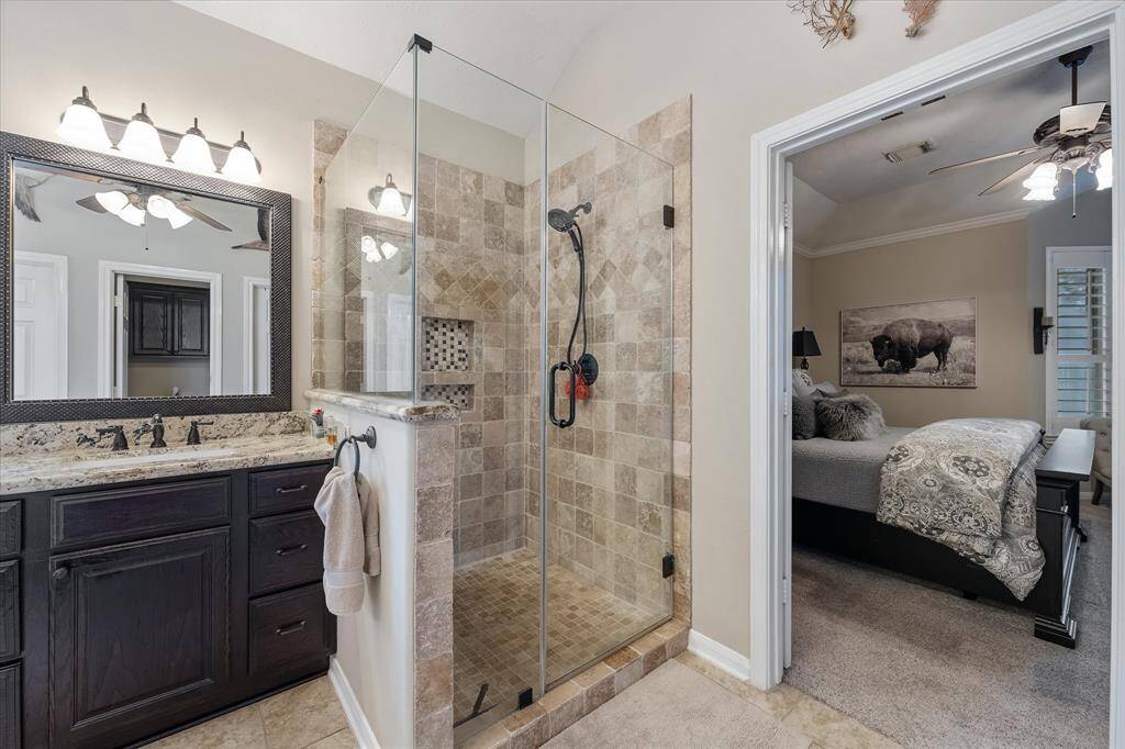 Spacious shower
