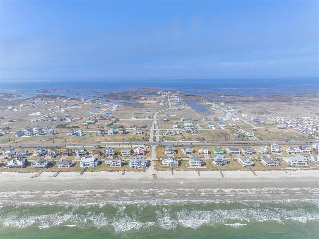 View of Indian Beach community from beach to bay
