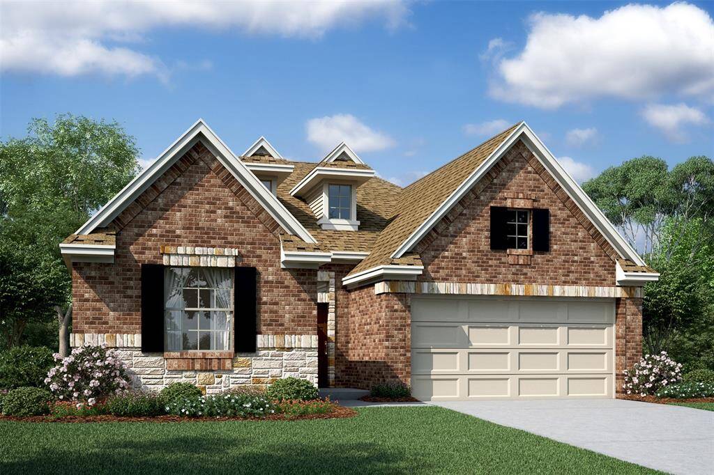 Charming Blakemore design by K. Hovnanian Homes with Elevation D in beautiful The Commons at Sedona. (*Artist rendering used for illustration purposes only.)