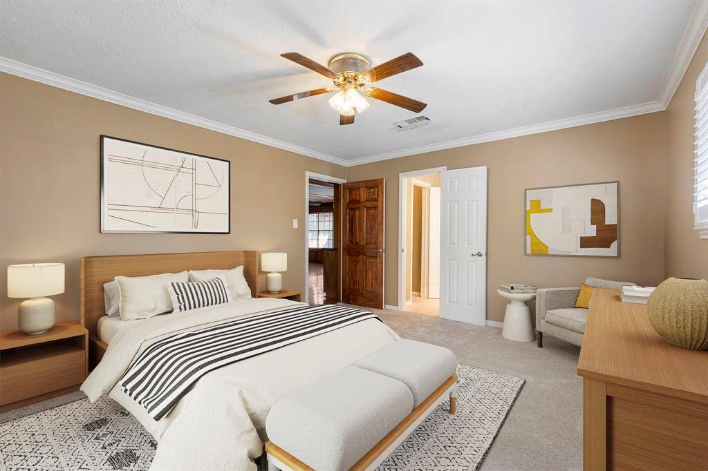 Inside the laundry room is a half bath with vanity area.