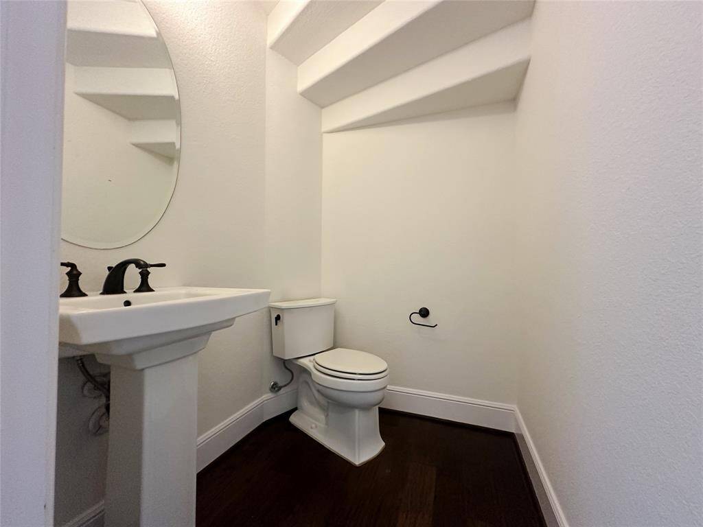 Half bathroom downstairs
