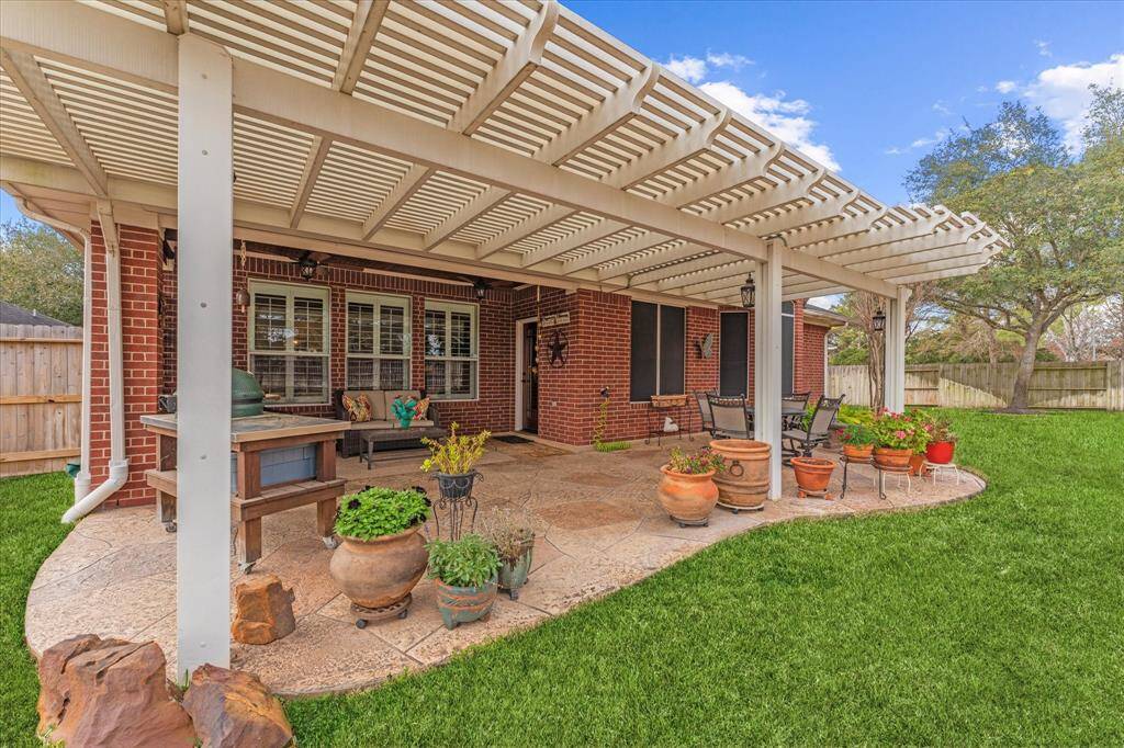 Enjoy evenings on your covered back patio