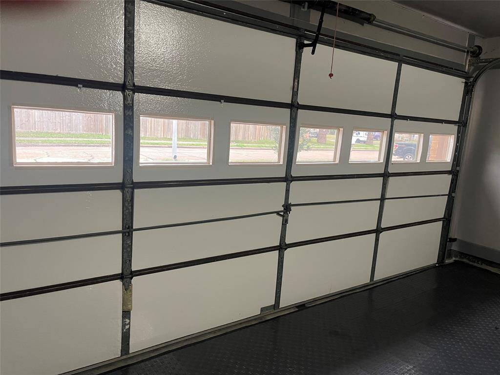 Garage door is insulated.