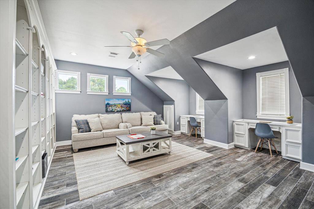 Upstairs game room