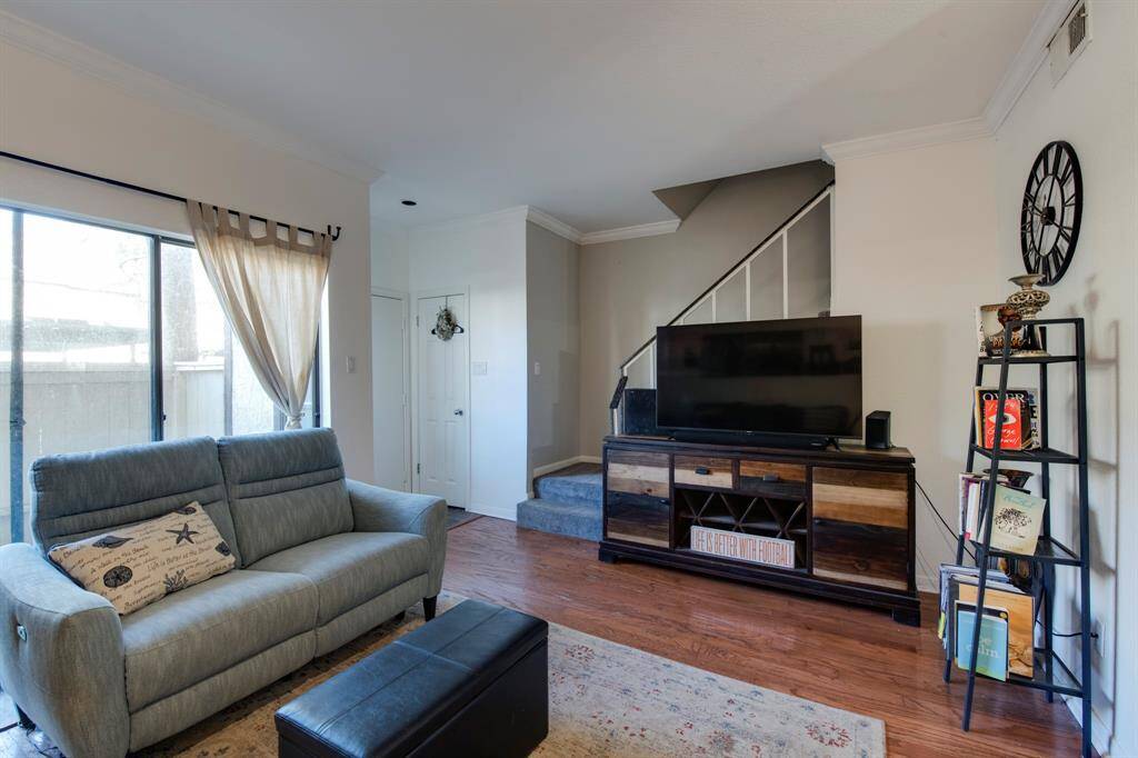Home has open functional floorplan.