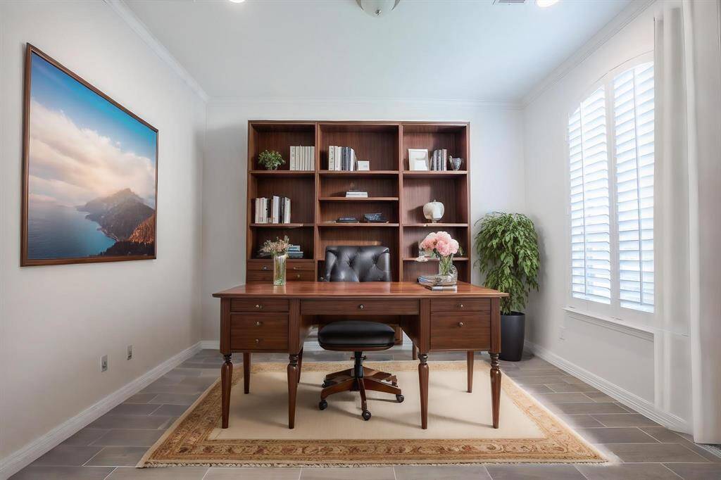 Spacious private office (virtually staged)