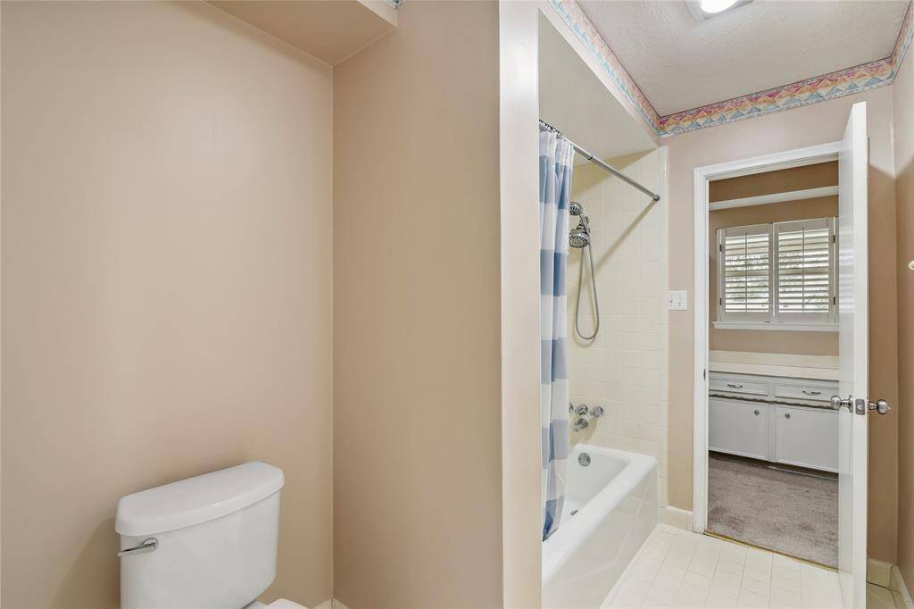 One of 2 full bathrooms upstairs.