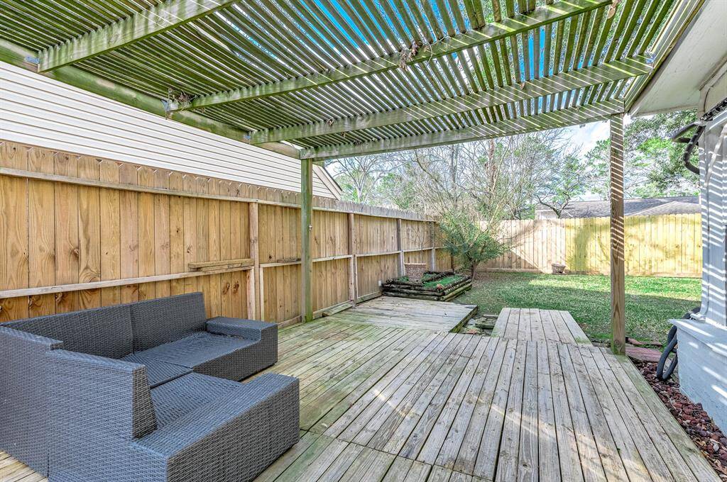 Deck view towards the back