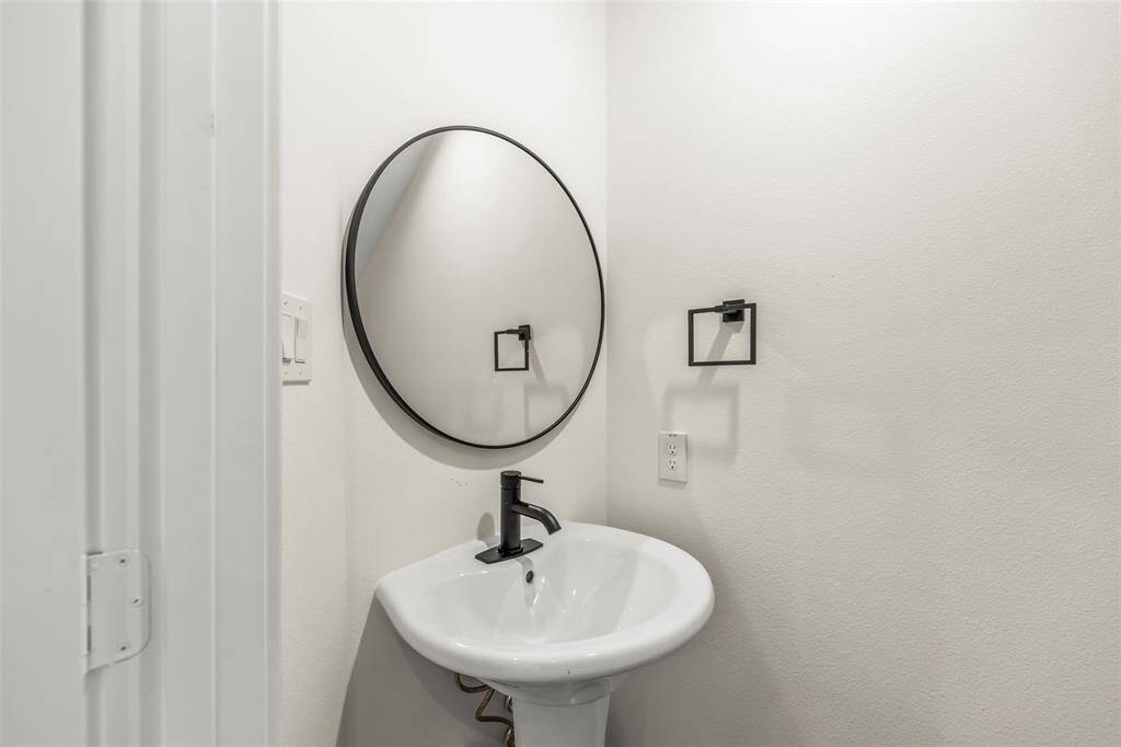 First floor powder room