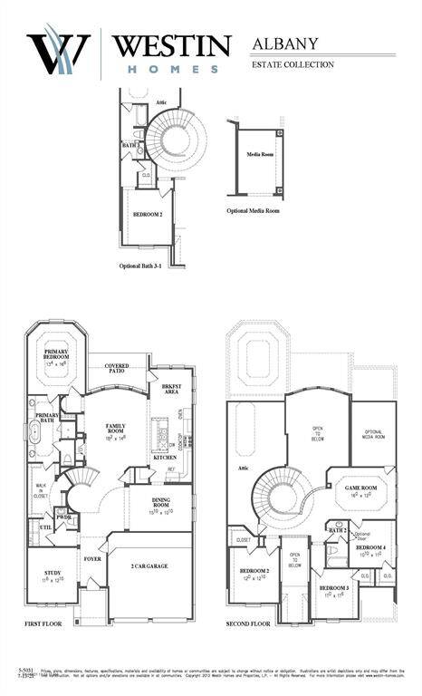 Westin Homes's Albany Elevation B