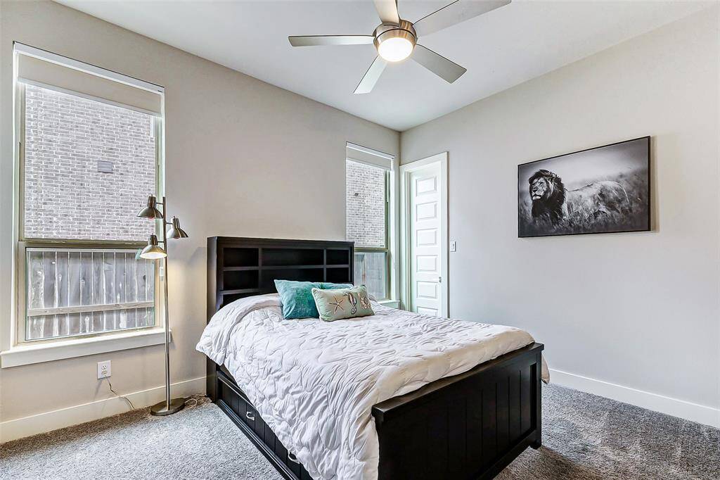 This secondary bedroom is located on the first floor for your convenience.