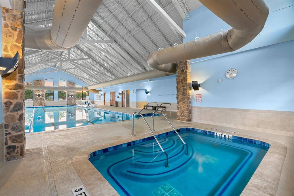 Enjoy a spa after a work-out in the gym.