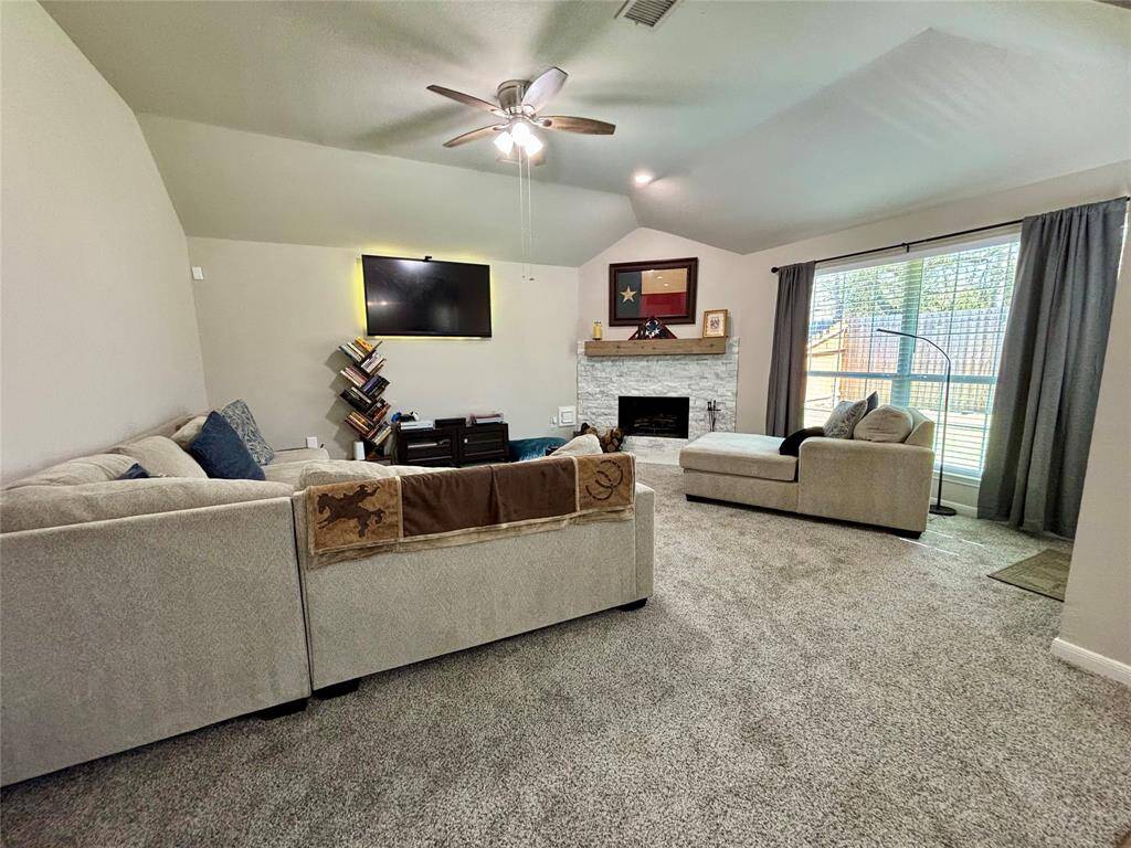 Spacious family room provides ultimate comfort for all.