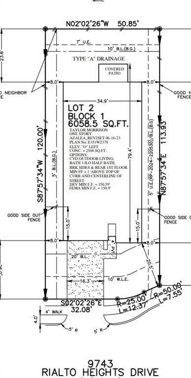 9743 Rialto Heights Drive ~ Under Construction