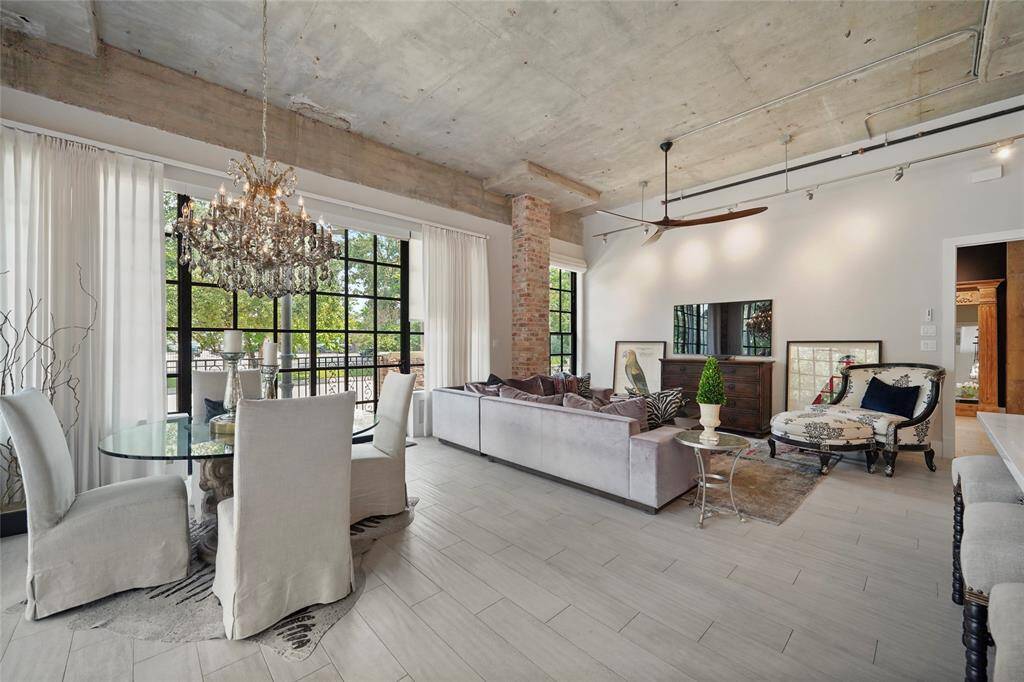 Q-Shades Roller Shades In Living, Dining and Kitchen areas
