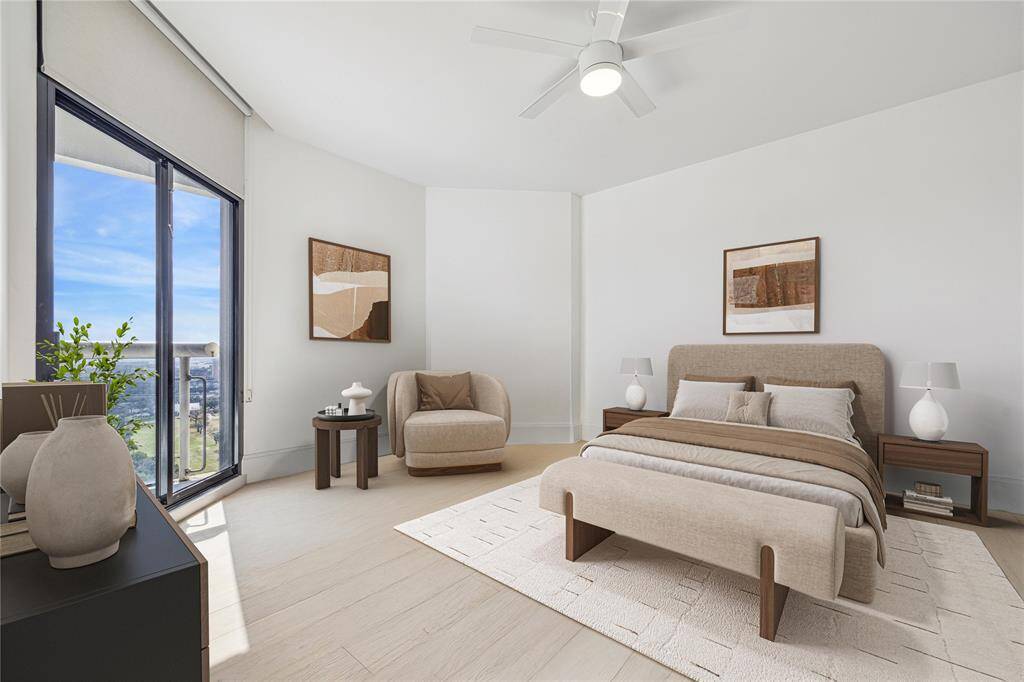 Secondary bedroom provides fabulous flex space - could be the perfect office. Virtually Staged.