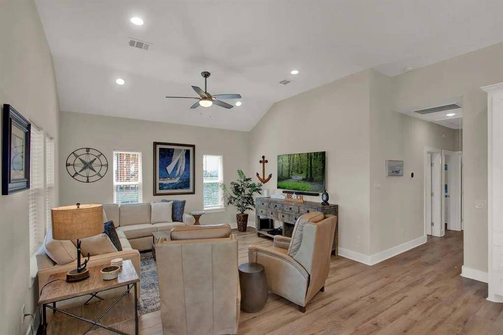 Living room from dining area