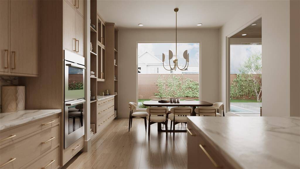 Rendering of the first floor stairs.