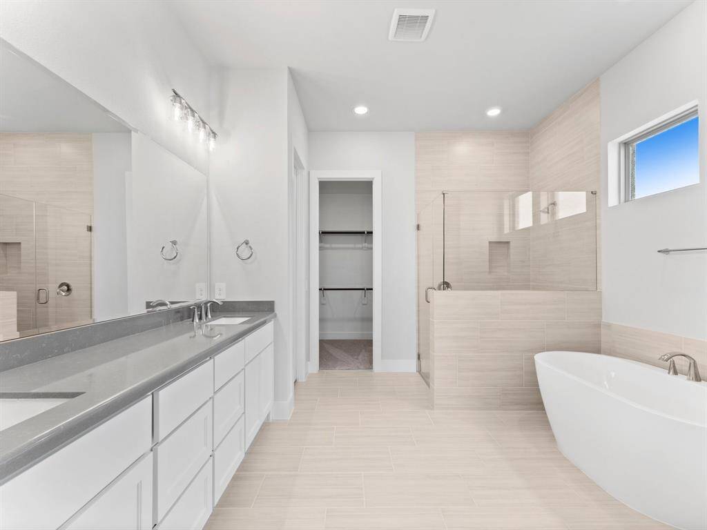 Primary Bathroom with Double Sinks