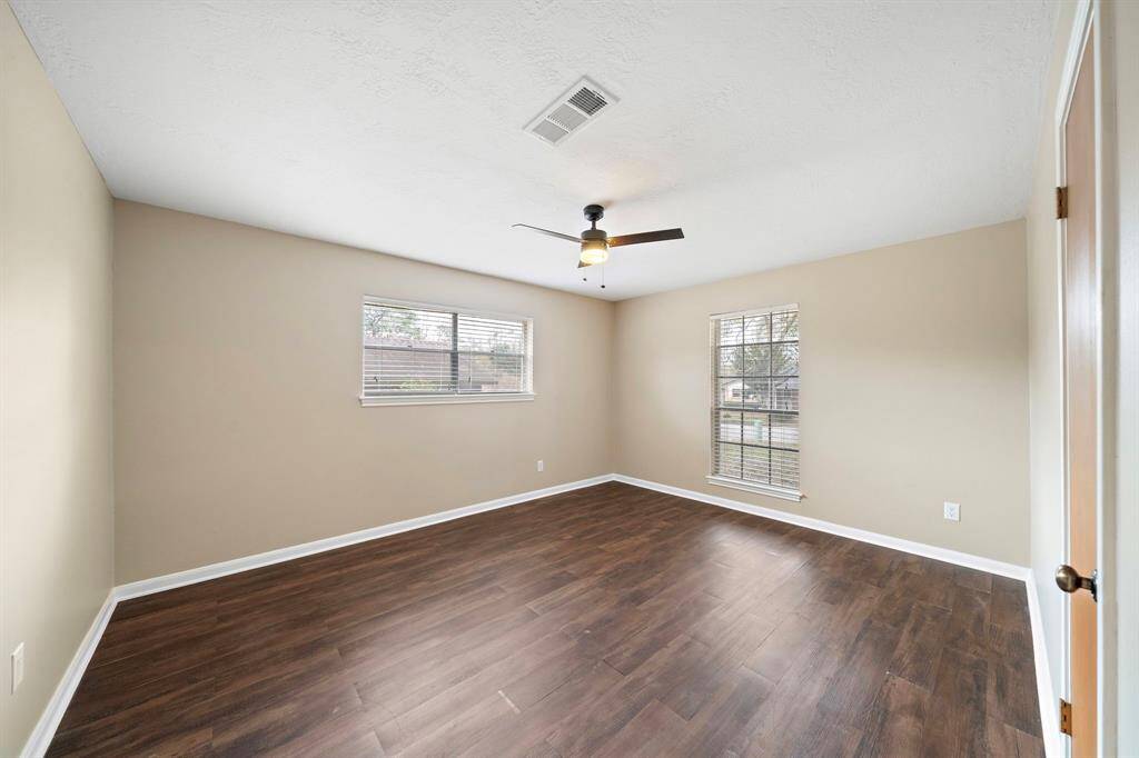 Third bedroom is well laid out providing plenty of space for large pieces of furniture.