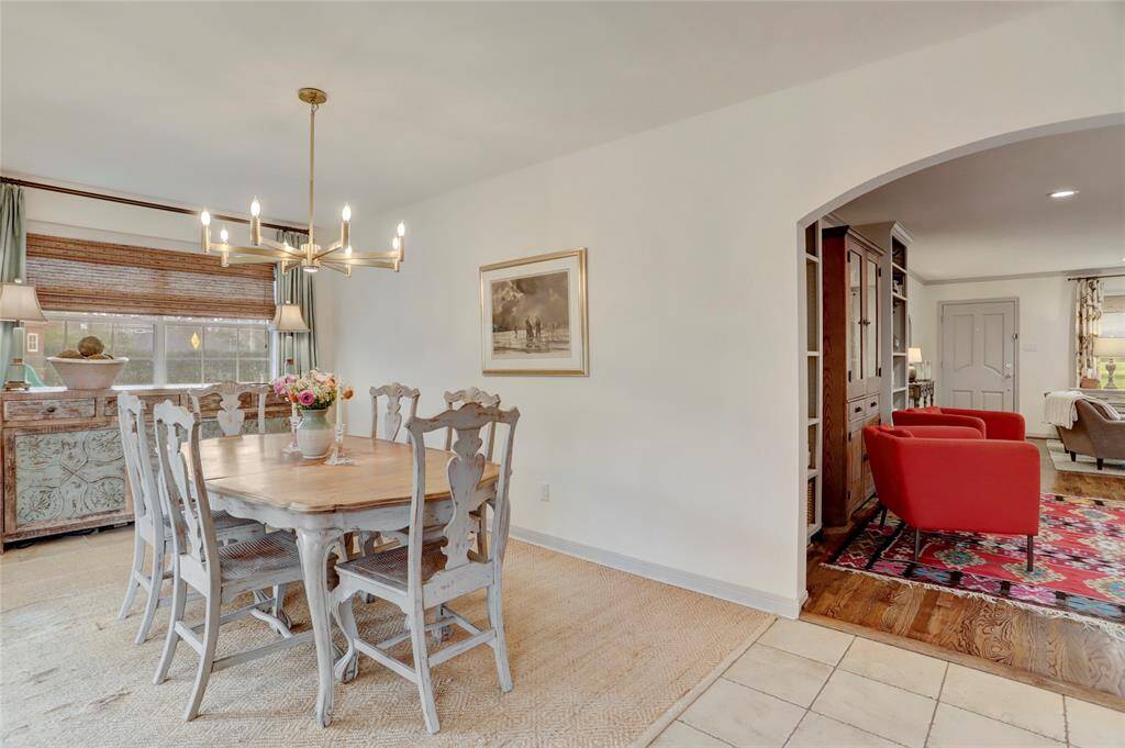 Another view of the dining room with access from the sitting room.