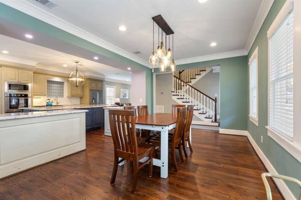 As you enter dining area or second living area open to huge island kithchen.