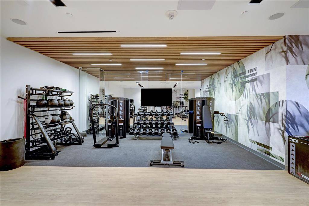 The gym has very recently been renovated, and has a variety of free weights, machine weights, and cardio equipment.