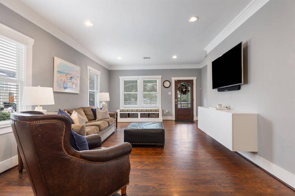 Great view of family room.