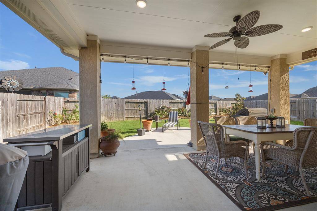 This great "grilling pad" was added to the patio.