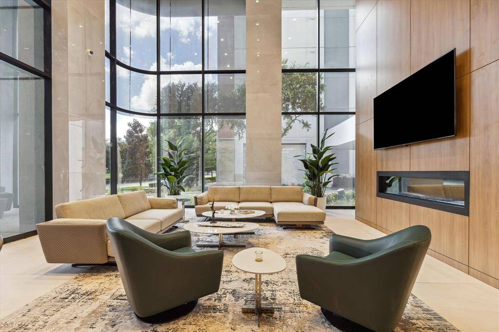 Luxury abounds in the lobby.