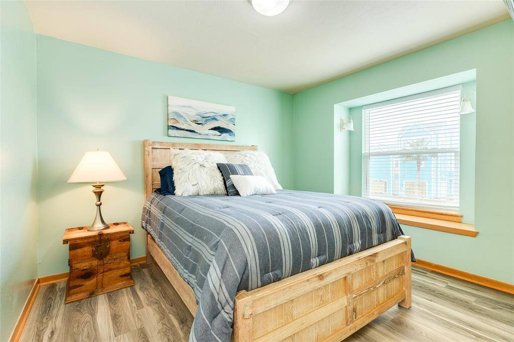 Bedroom 1 is on the main level and has a window seat