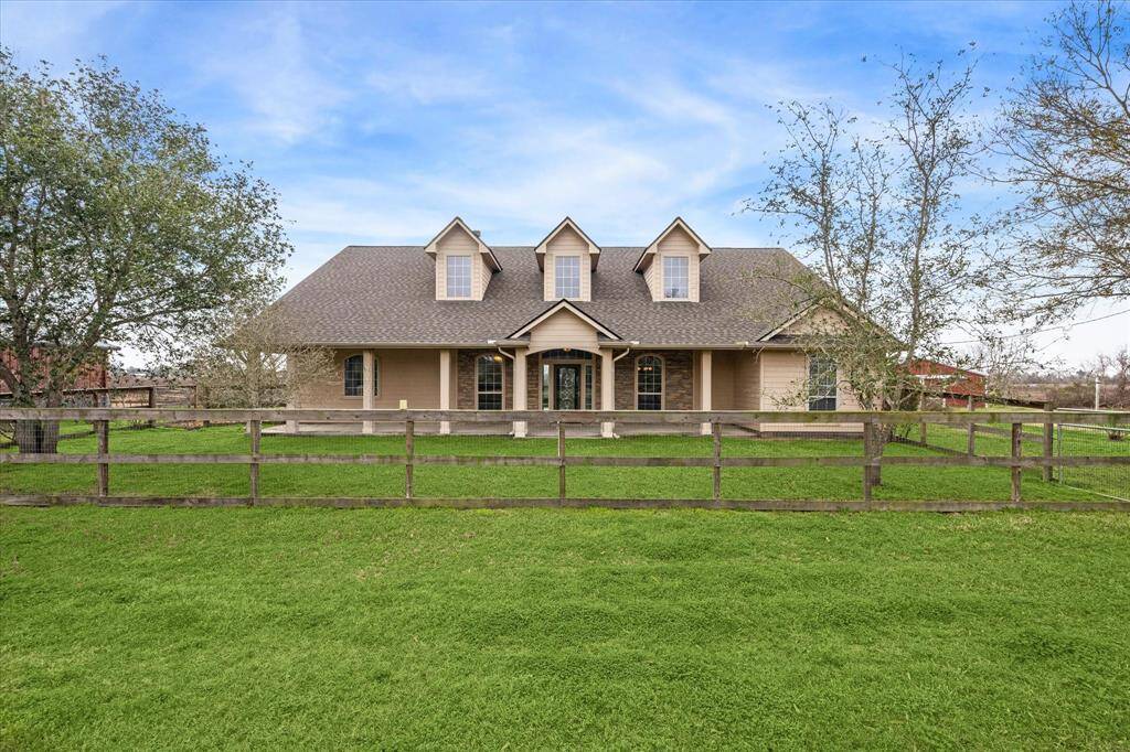 Front view of the home