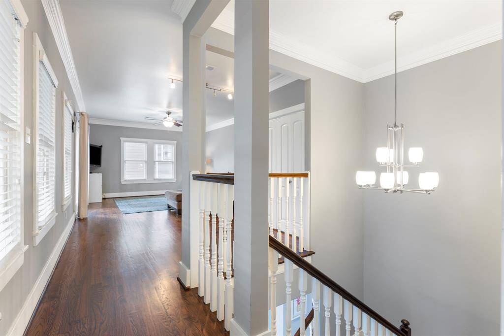 Top of the landing is a large game room.