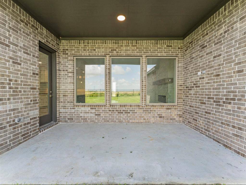 Covered Rear Patio with Fan Pre-wire