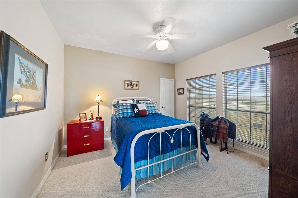 The second bedroom has so much natural lighting and tons of space!