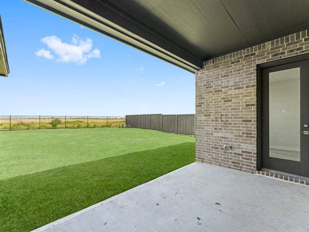 Fenced Back Yard with No Rear Neighbor